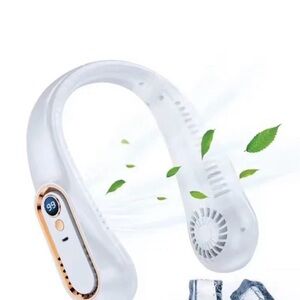 Portable White Neck Fan